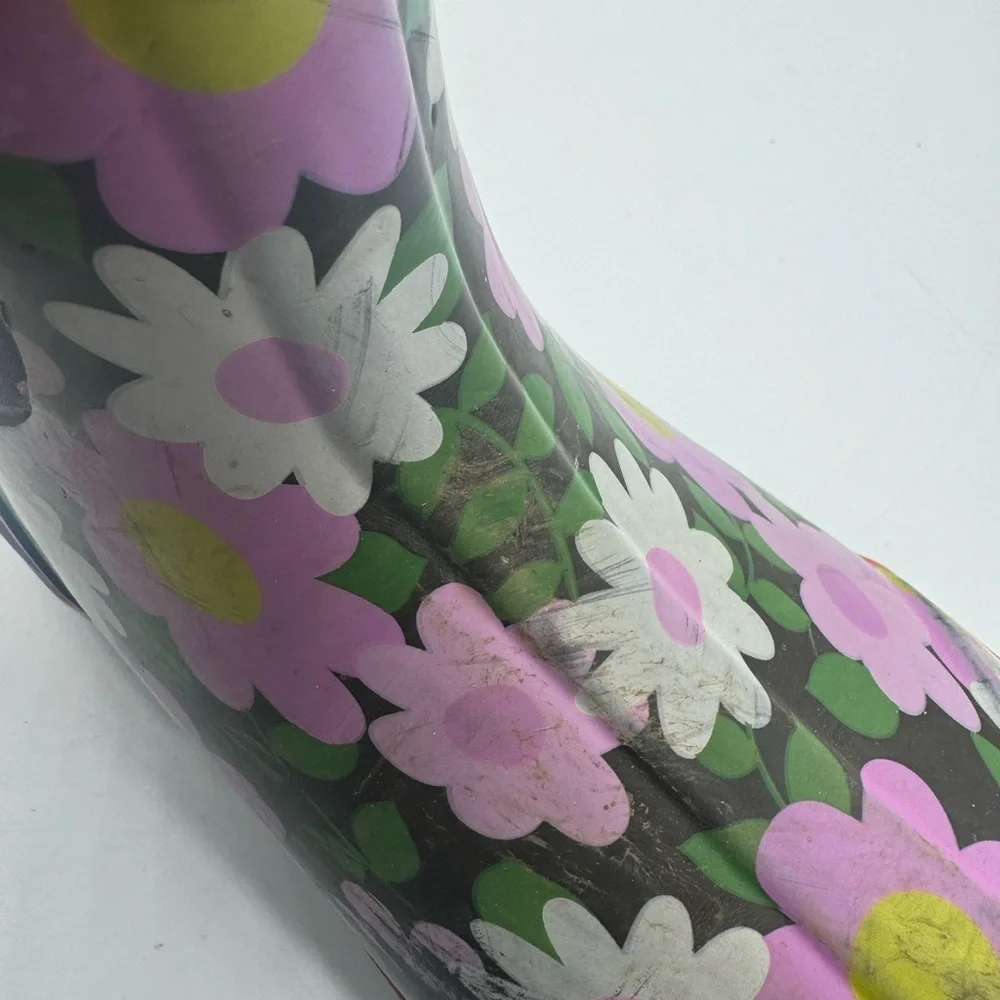 Bogs Girls Classic‎ Flowers Dots Pink Insulated Snow Winter Boots Size 3